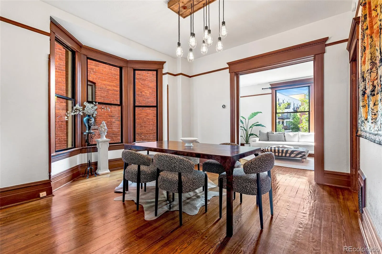 Dining room open to the living room