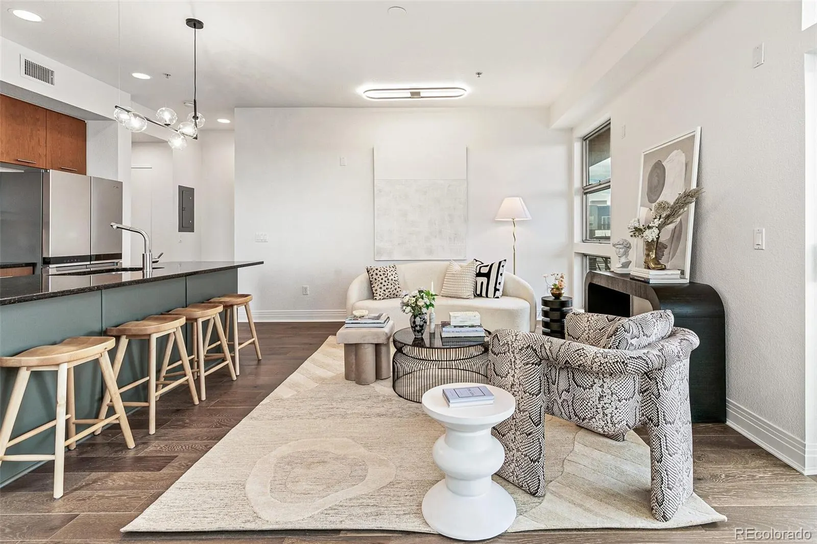Kitchen island with bar seating