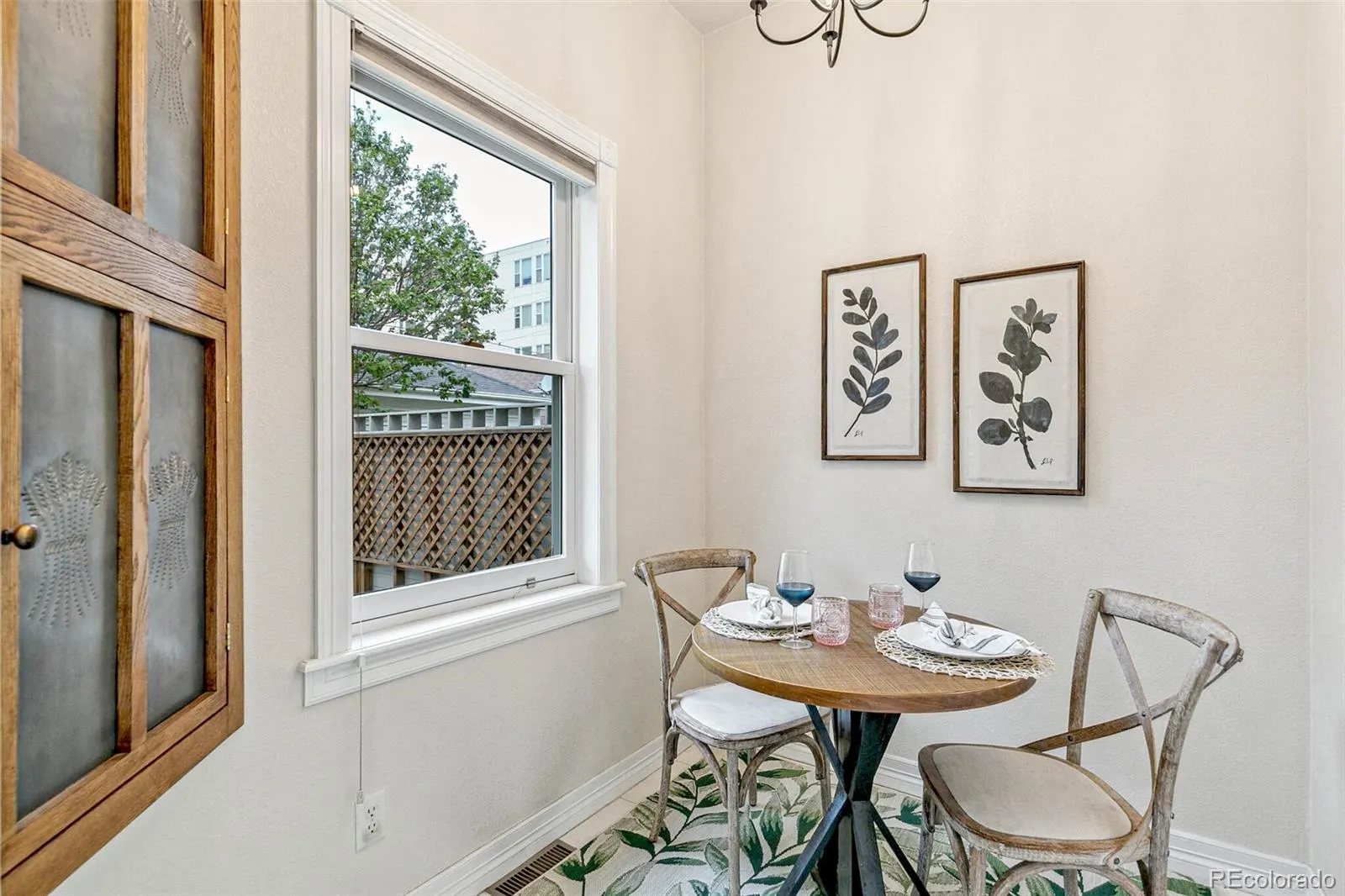 Breakfast nook by the window