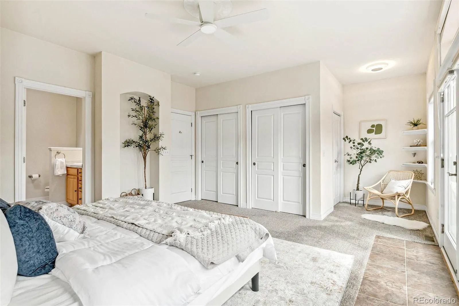Second primary suite with walk-in closet