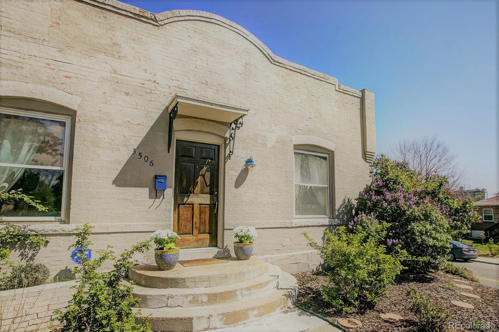 Arched front entry