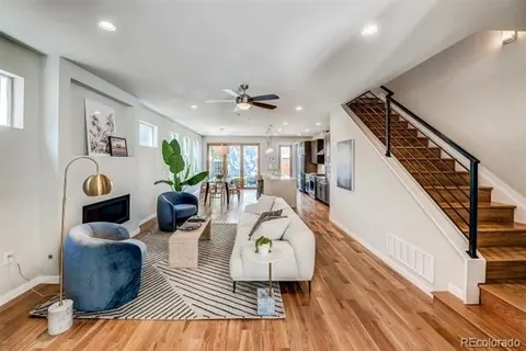 Open living room and staircase