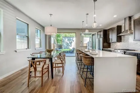 Kitchen island and dining