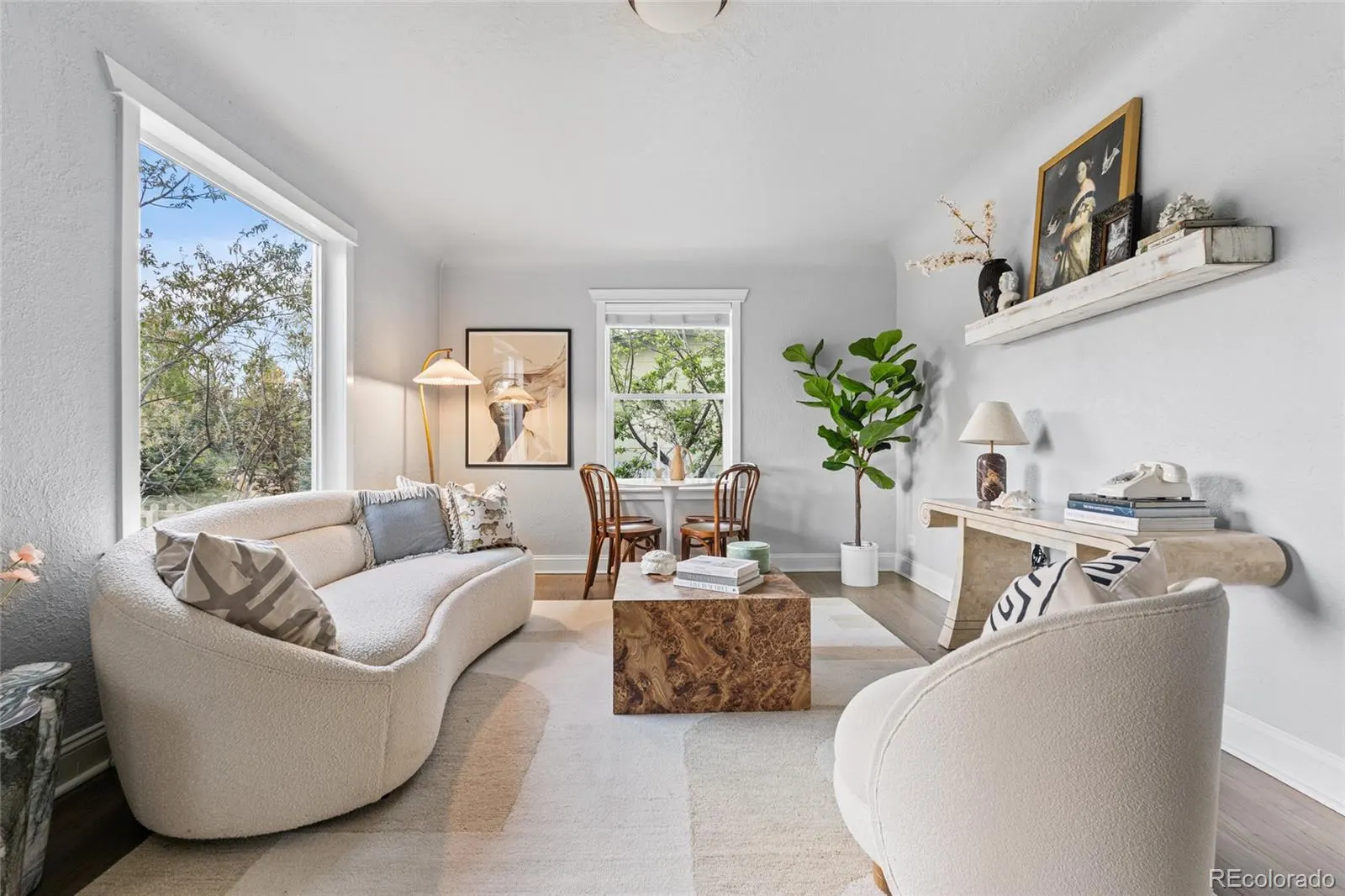 Living and dining area